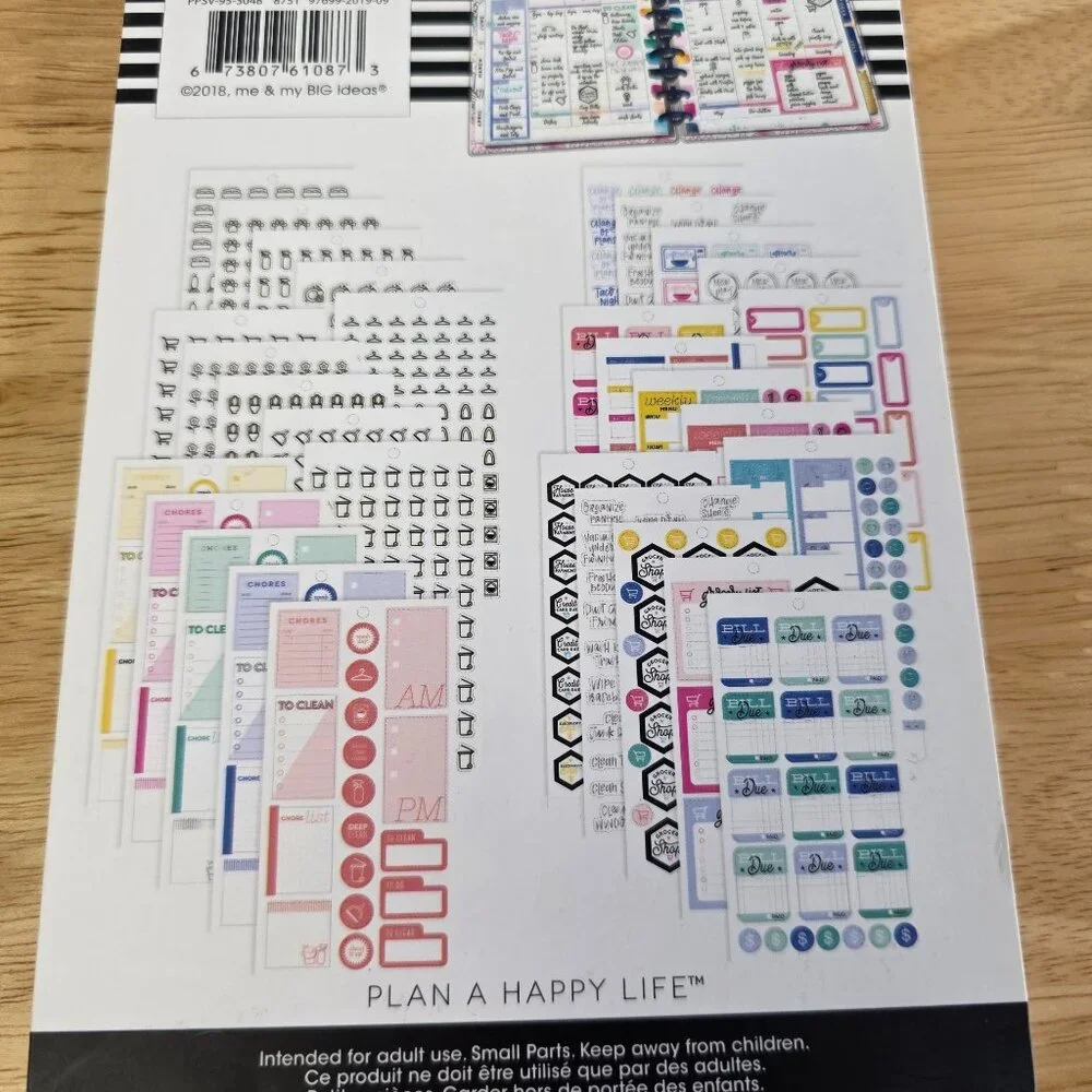 NWT The Happy Planner - Household Sticker Set